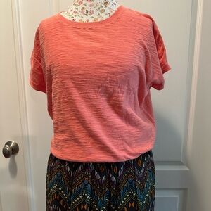 LOFT Coral Short Sleeve Tee